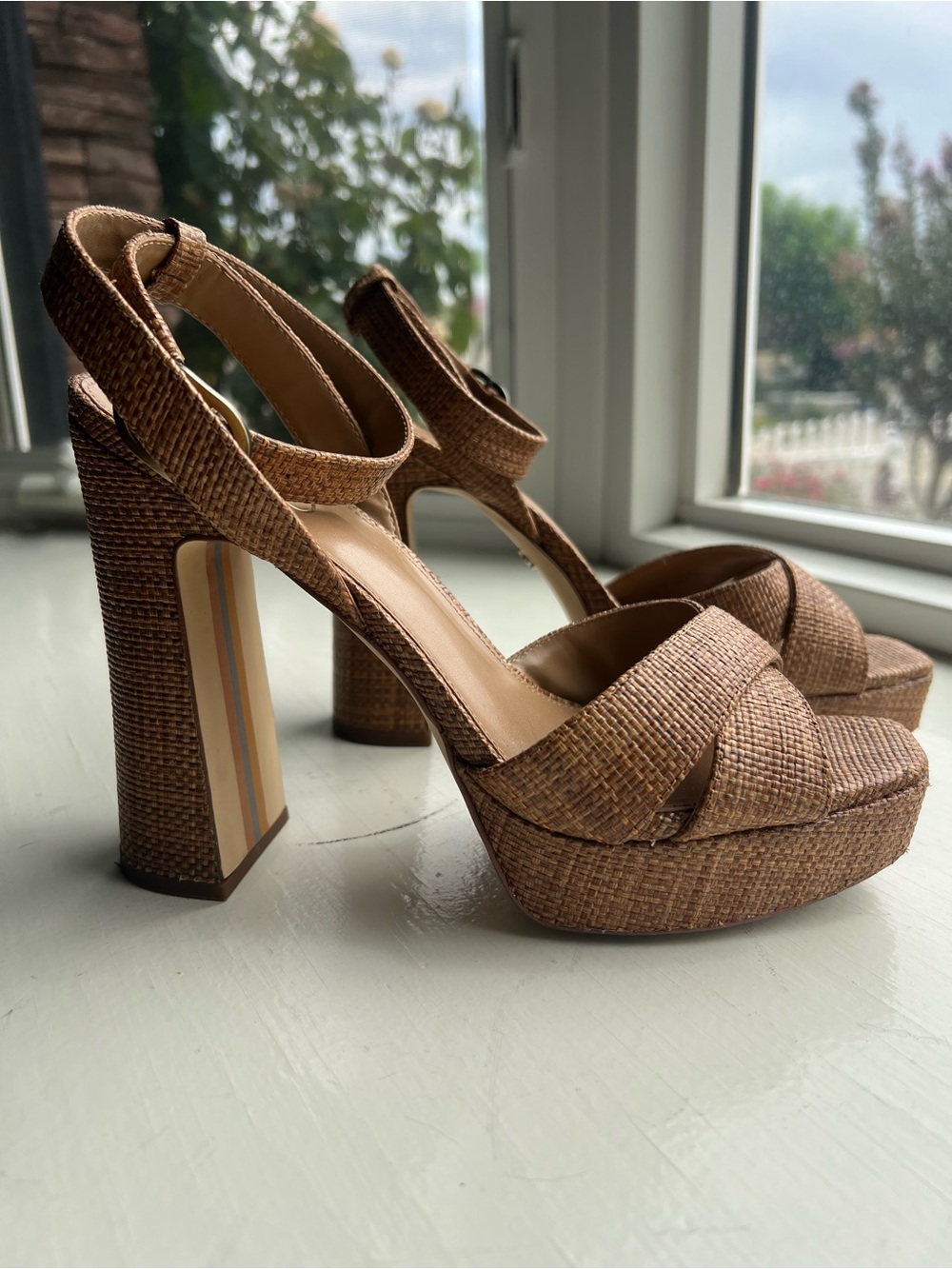 Sam Edelman Kayla Ankle Stripe Platforms, 9